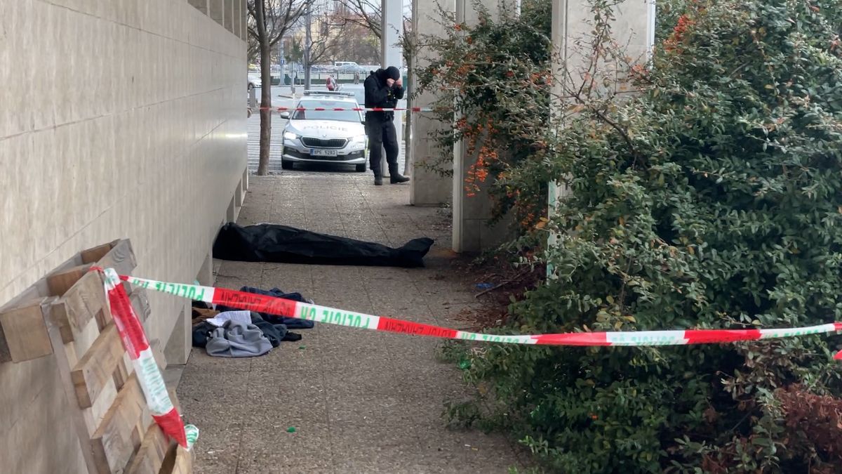 Poblíž policejní budovy v Plzni našli mrtvého muže.  Jak zemřel, není zatím jasné